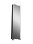 Зеркало-шкаф Mirror Box black Led 400х1600, фото 1